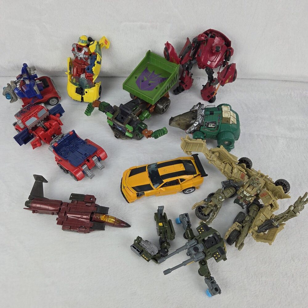 Vintage Transformers Lot of 10 Figures Broken or Incomplete For Parts - Repair